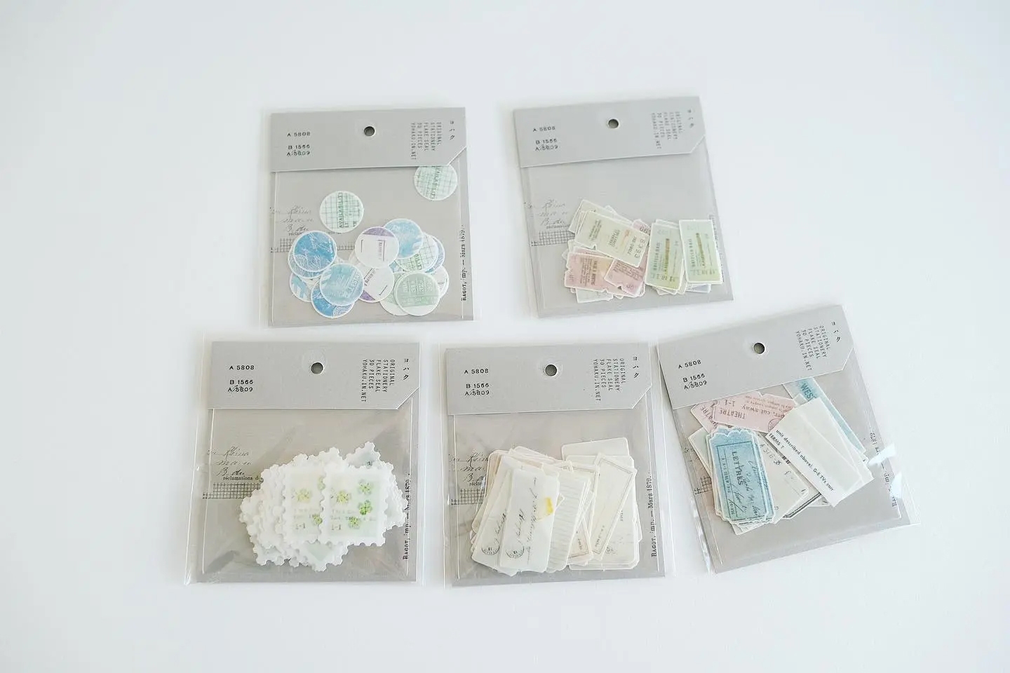 Yohaku Flake Stickers F008 - Ticket