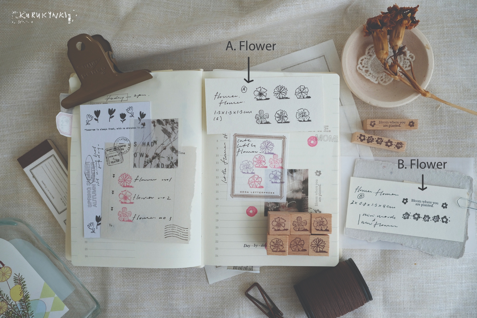 Kurukynki Stamp Set - Flower