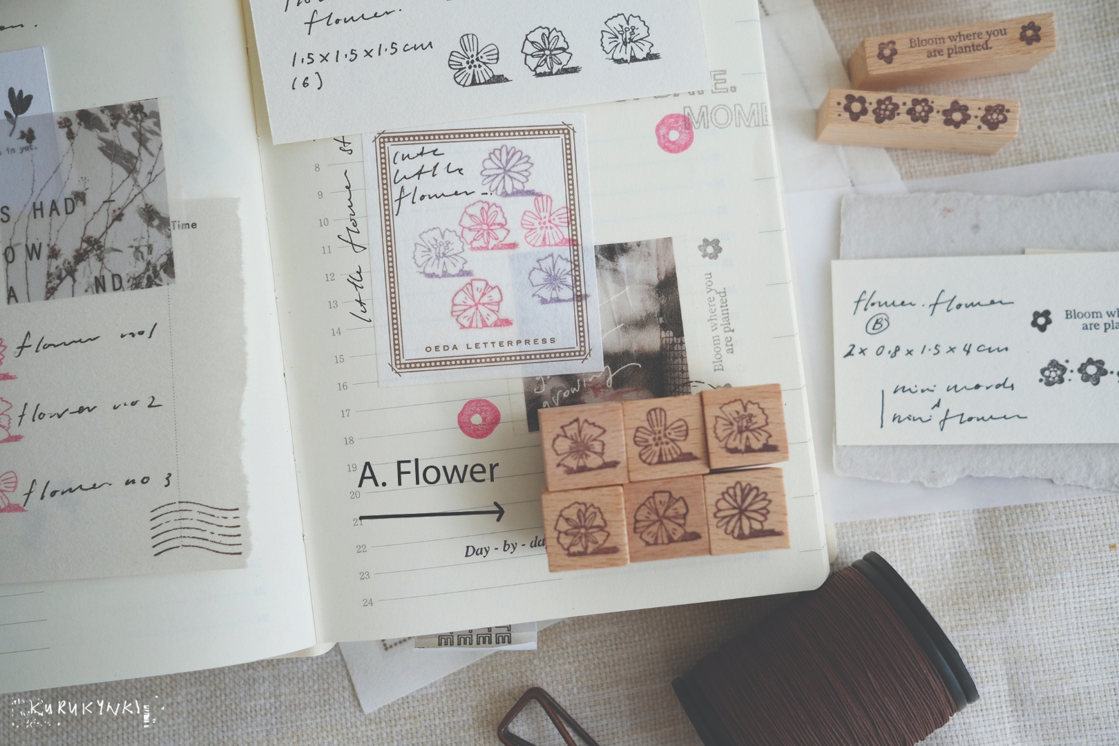 Kurukynki Stamp Set - Flower