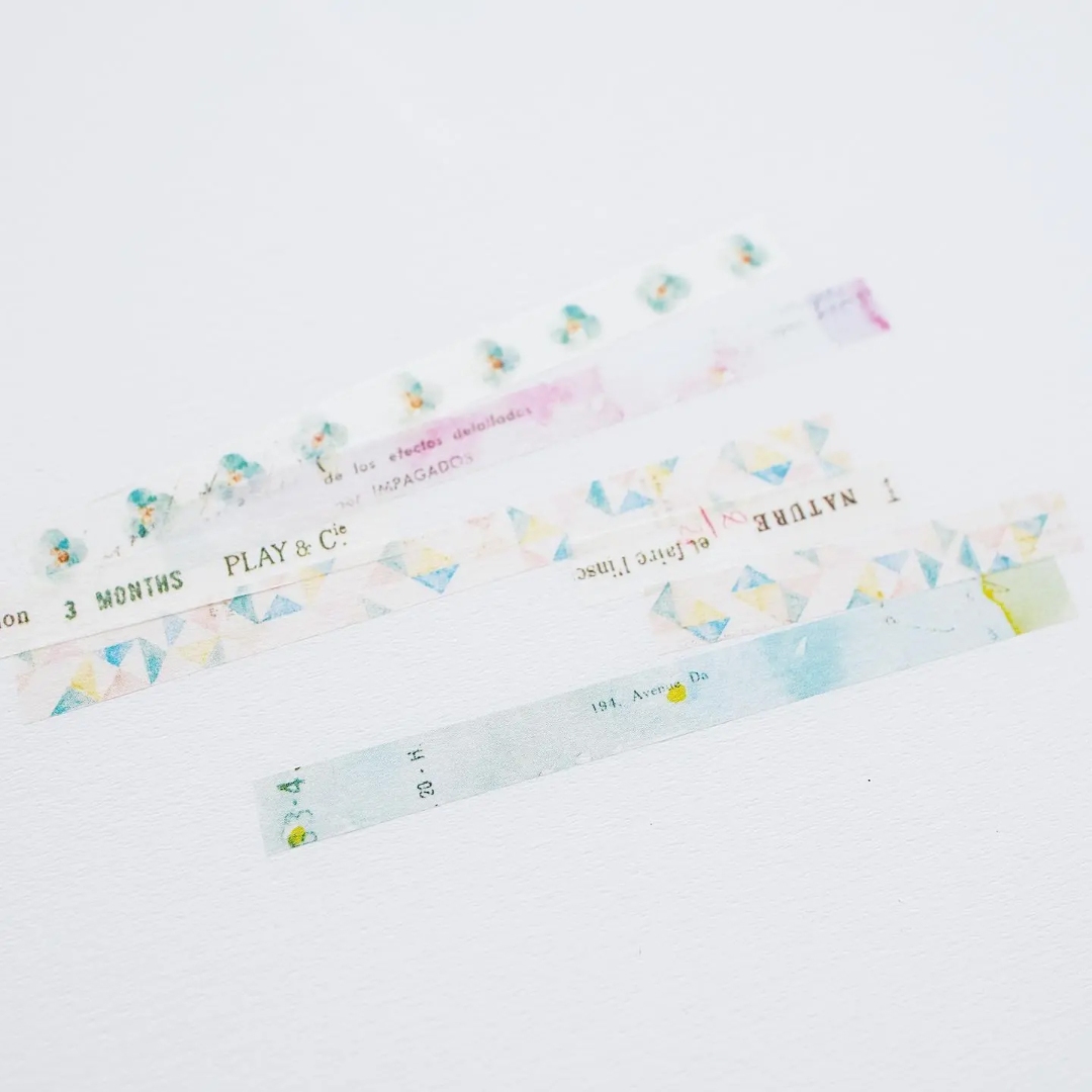 Yohaku Slim Washi Tape L015 - Hanazono