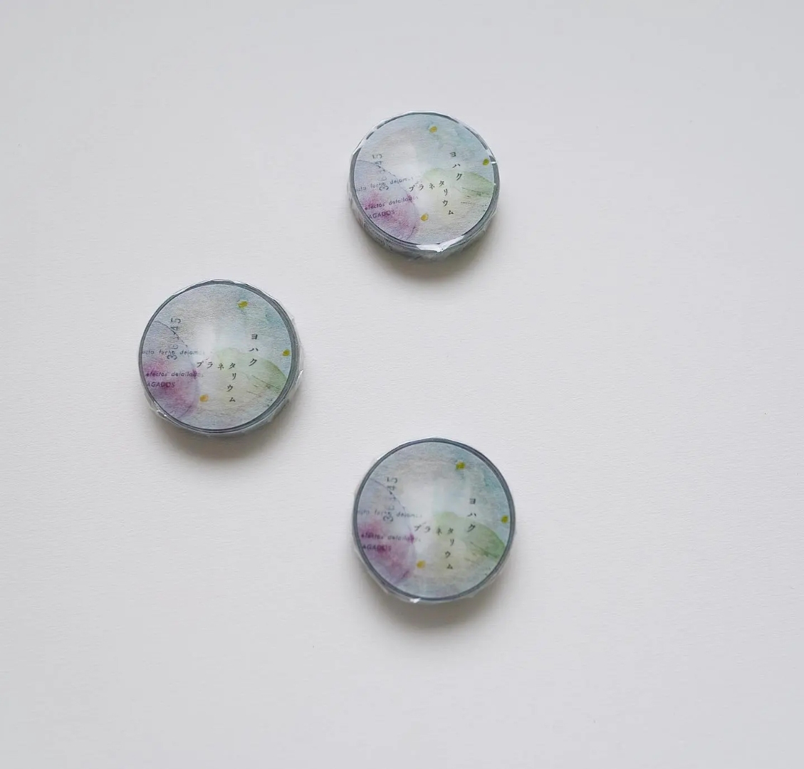 Yohaku Slim Washi Tape L014 - Planetarium