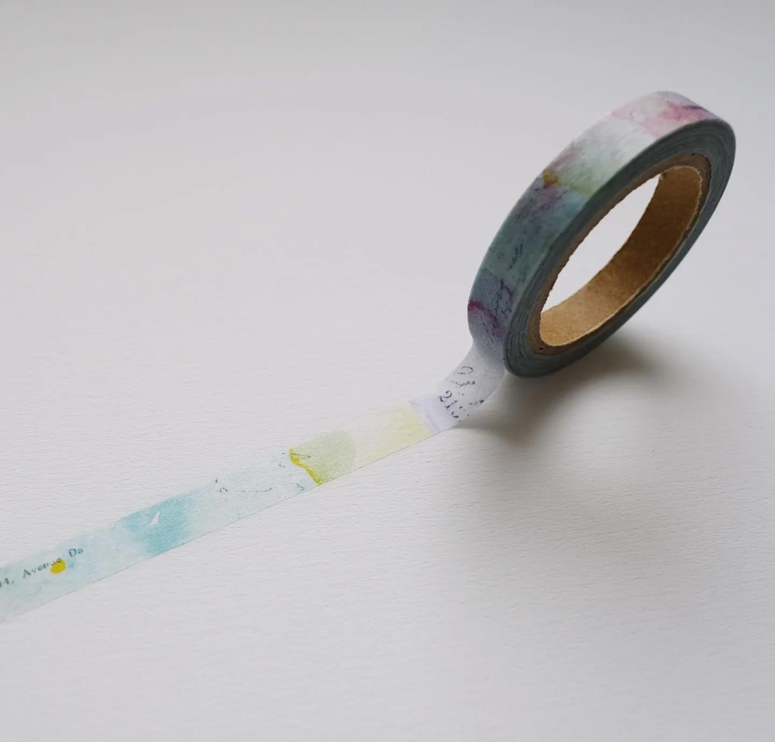 Yohaku Slim Washi Tape L014 - Planetarium