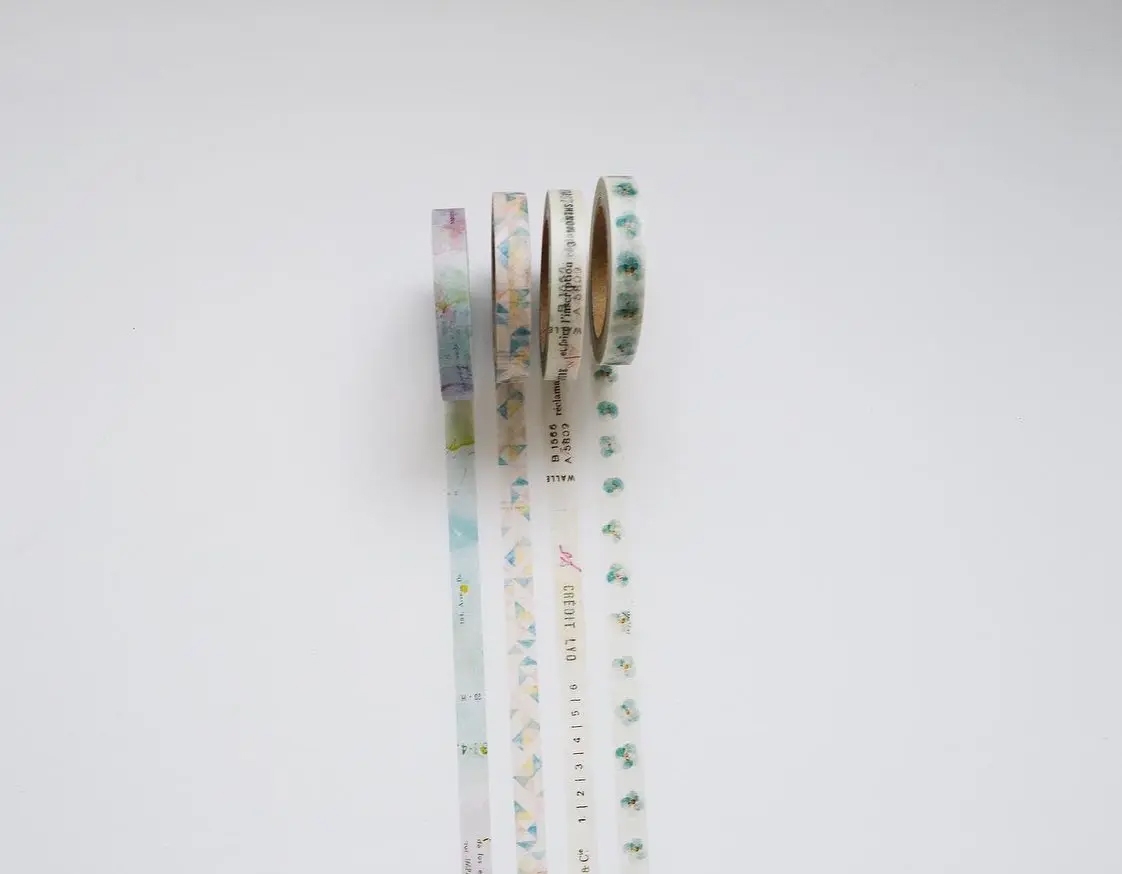 Yohaku Slim Washi Tape L015 - Hanazono