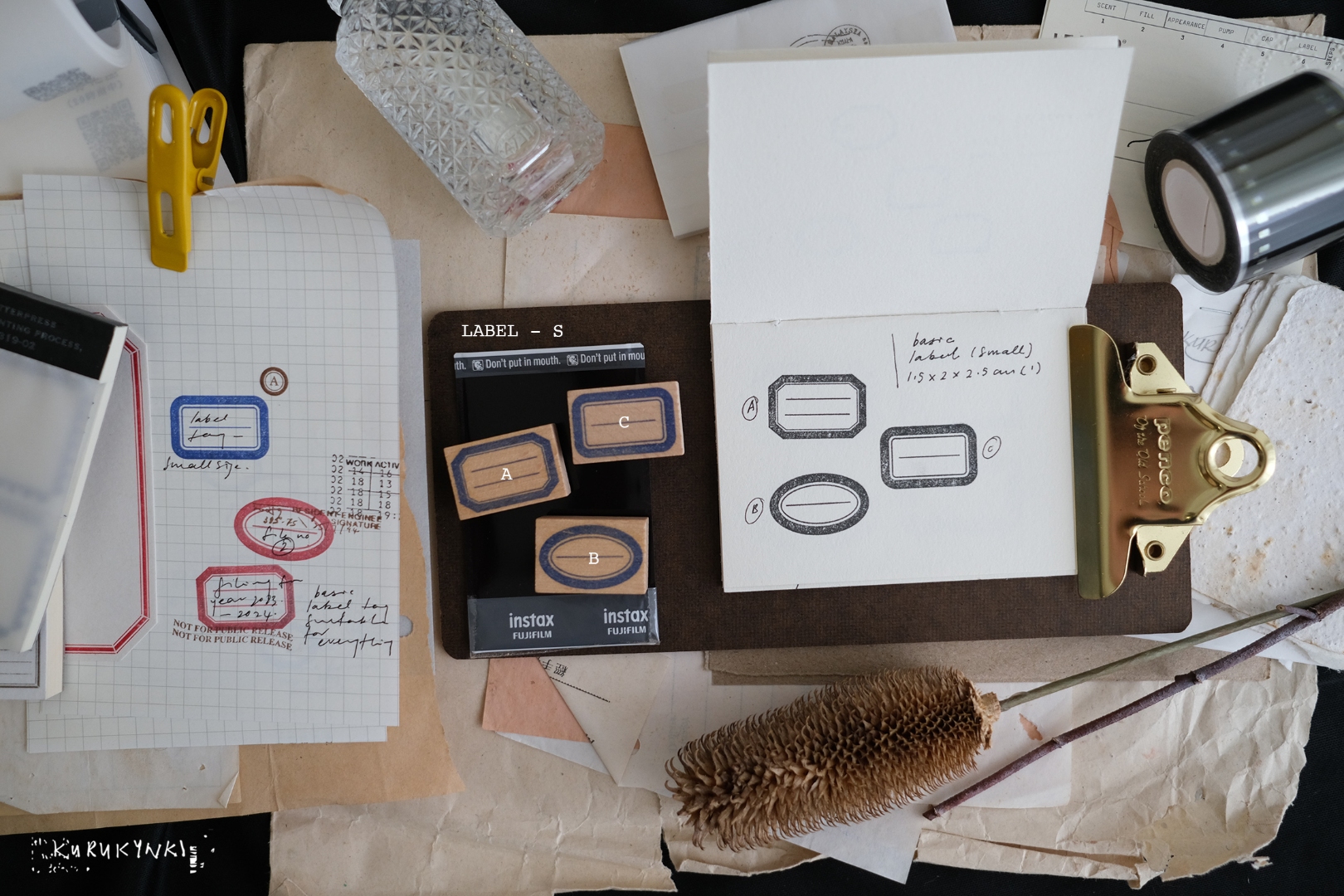 Kurukynki Label Stamp - Small