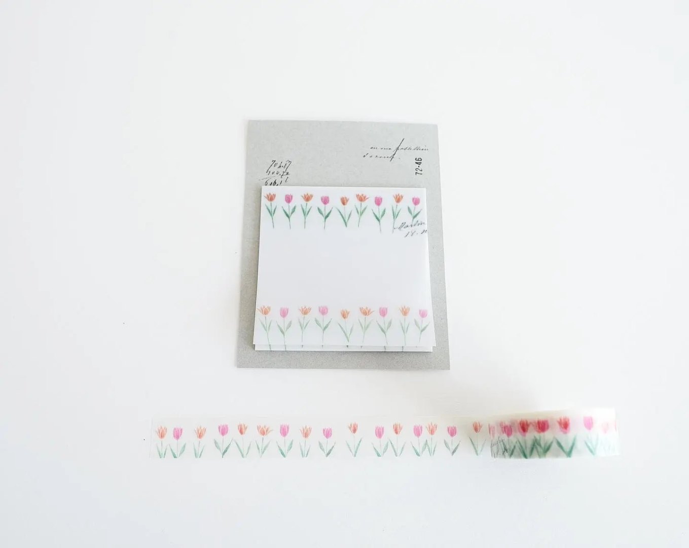 Yohaku Tracing Paper Sticky Notes M104 - Tulip