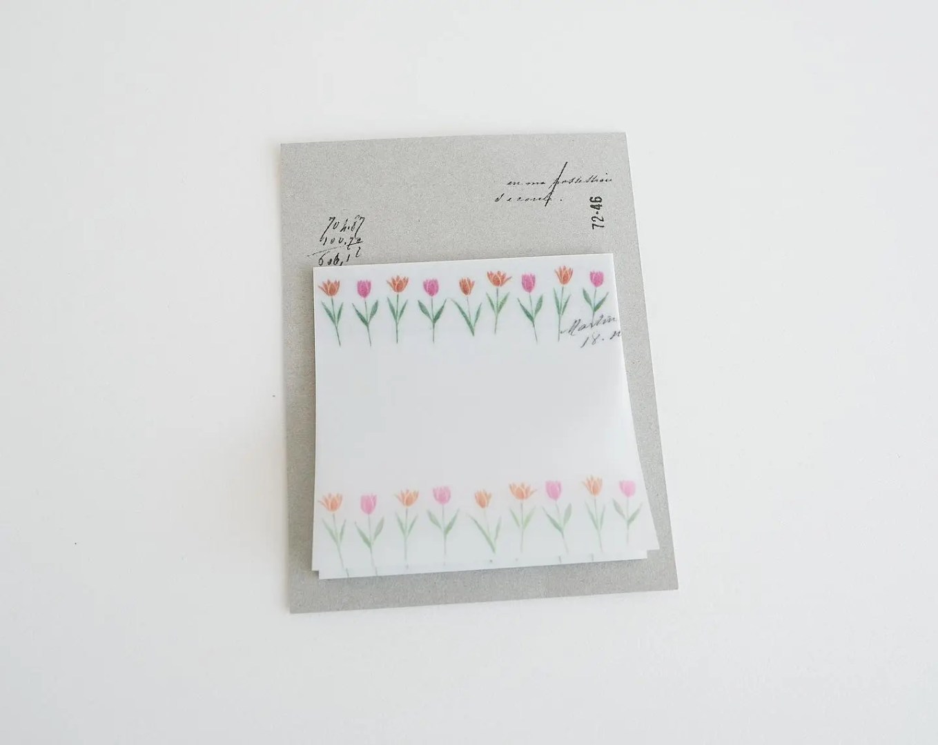 Yohaku Tracing Paper Sticky Notes M104 - Tulip