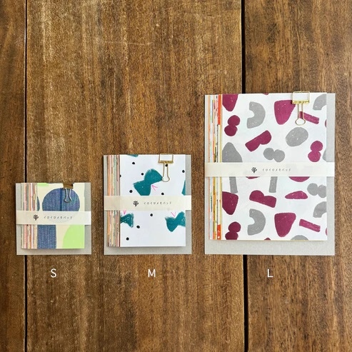 Mizushima IROIRO Memo Pad M - Dots And Stripes