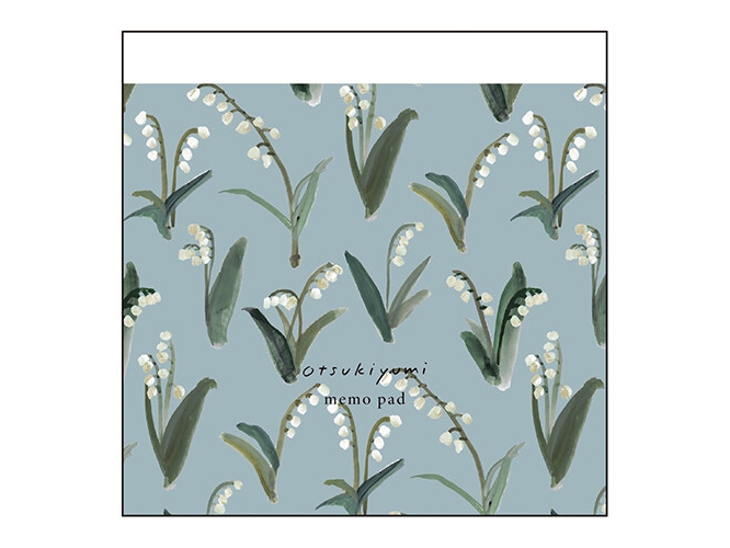 EL COMMUN Square Memo Pad - Lily Of The Valley