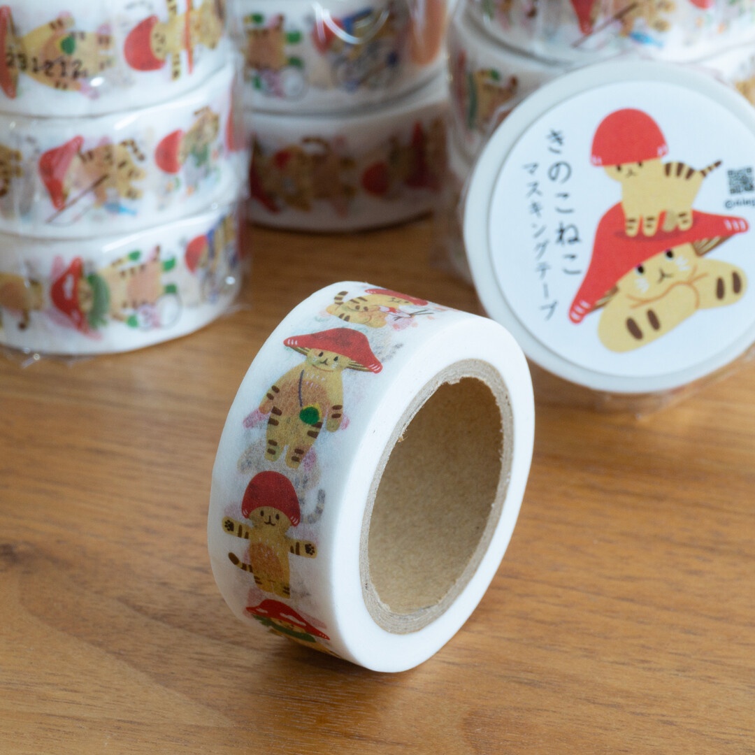 4Legs Washi Tape - Mushroom Cat