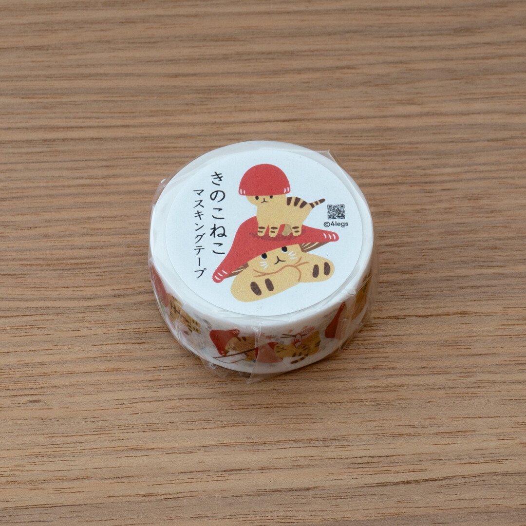 4Legs Washi Tape - Mushroom Cat