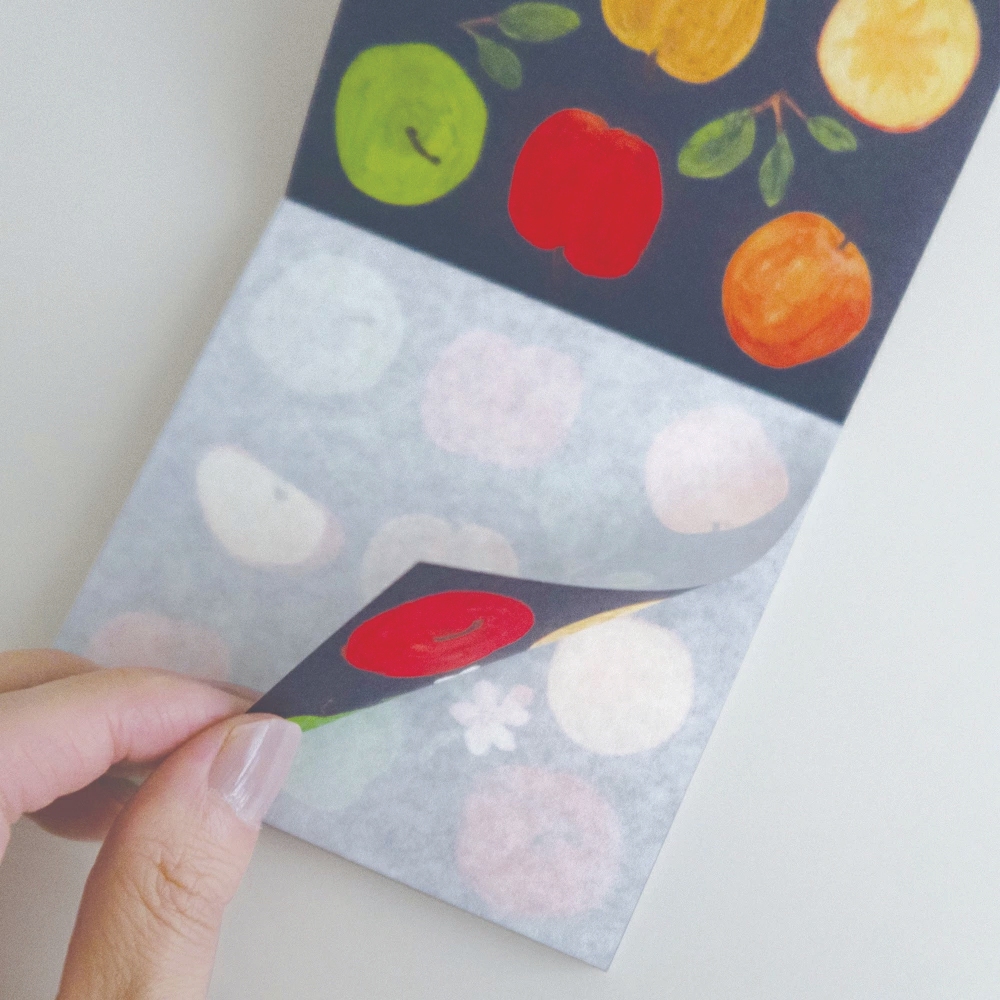 EL COMMUN Square Memo Pad - Apple