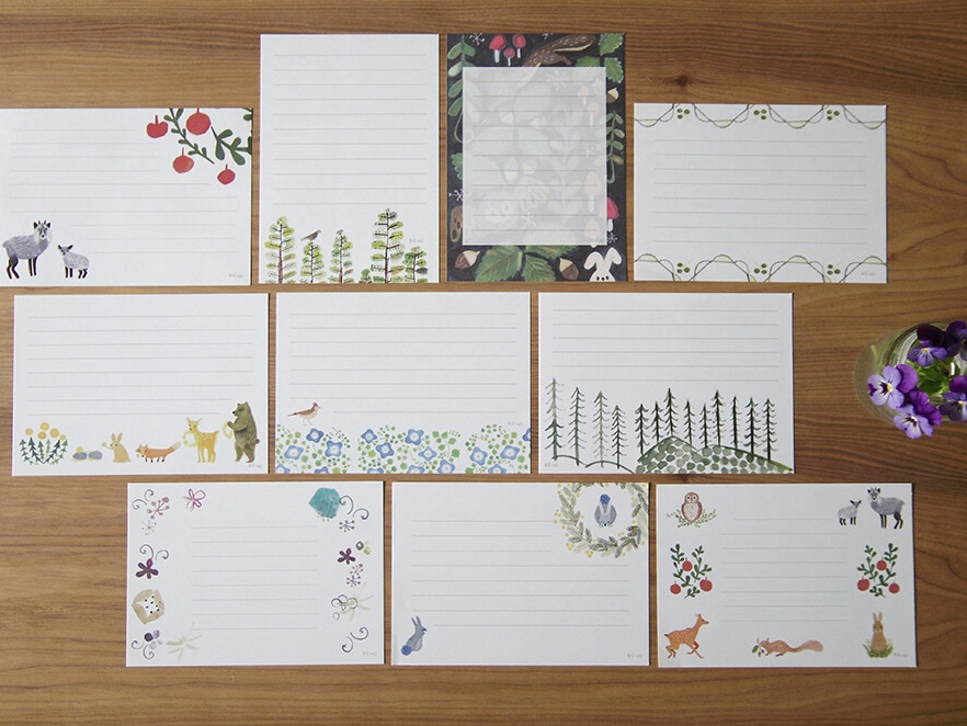 4Legs Letter Paper Set 40 Sheets - Forest