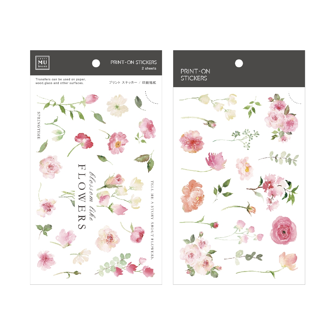 MU Print-On Transfer Stickers 243 - Blush Pink