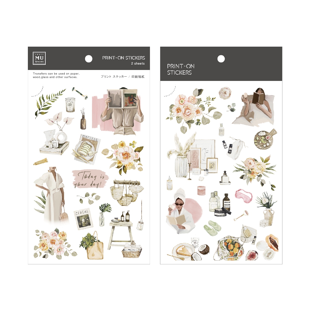 MU Print-On Transfer Stickers 244 - Self Care