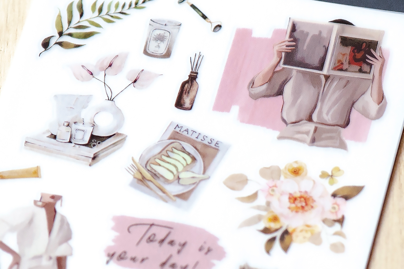 MU Print-On Transfer Stickers 244 - Self Care