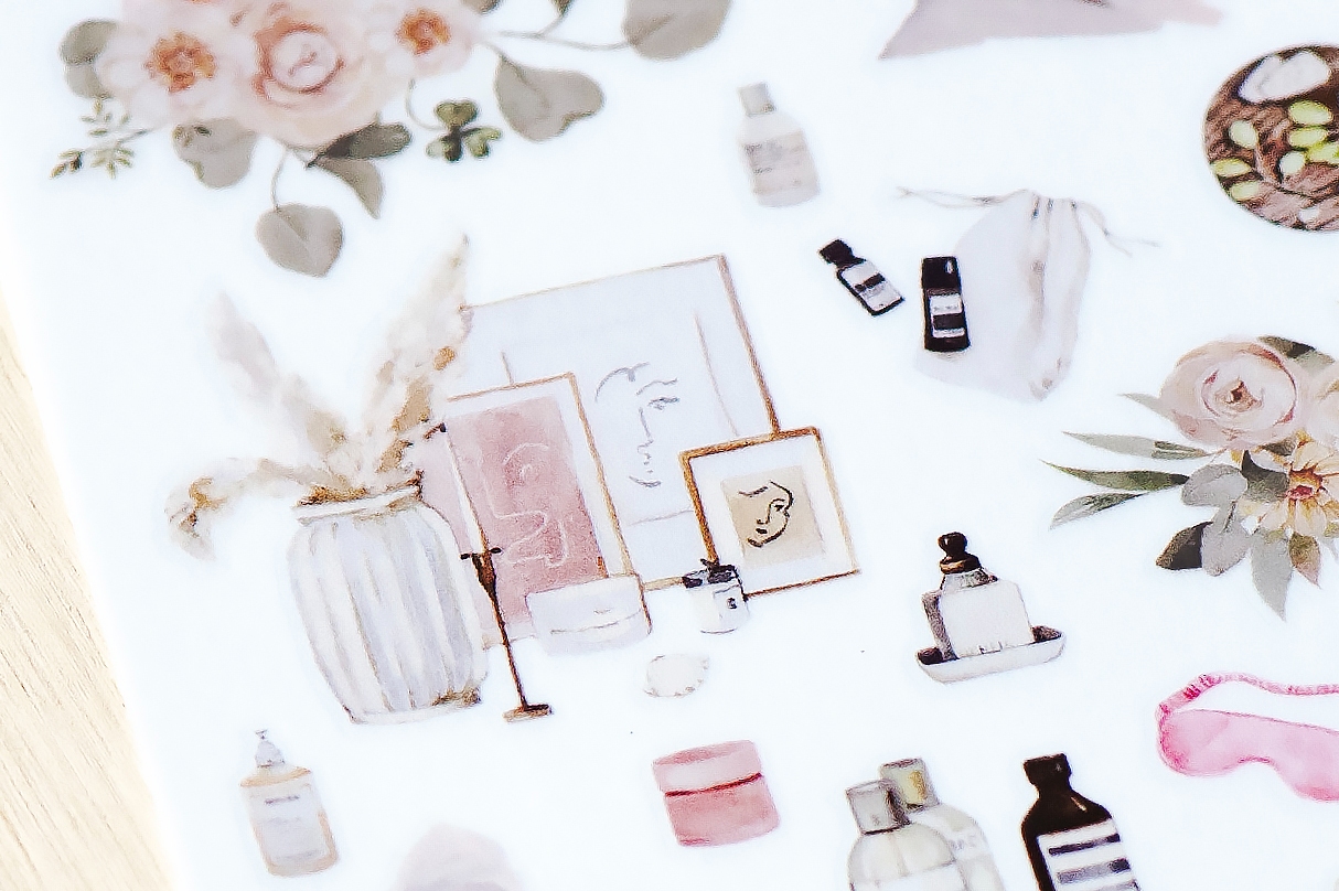 MU Print-On Transfer Stickers 244 - Self Care