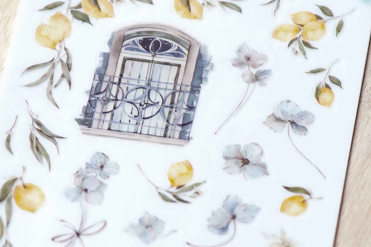 MU Print-On Transfer Stickers 245 - Lemon Courtyard