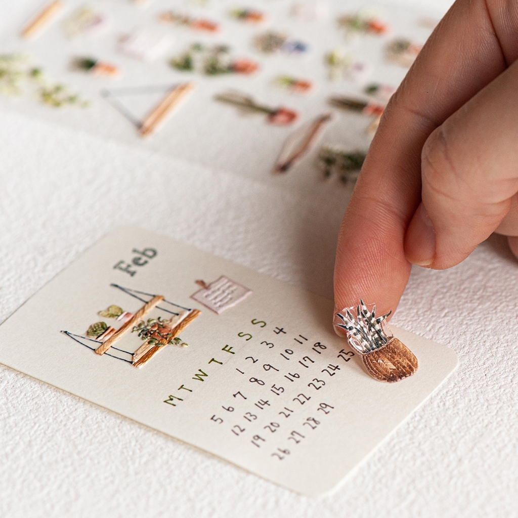 MU Pop-Up Sticker Houseplants - No.1