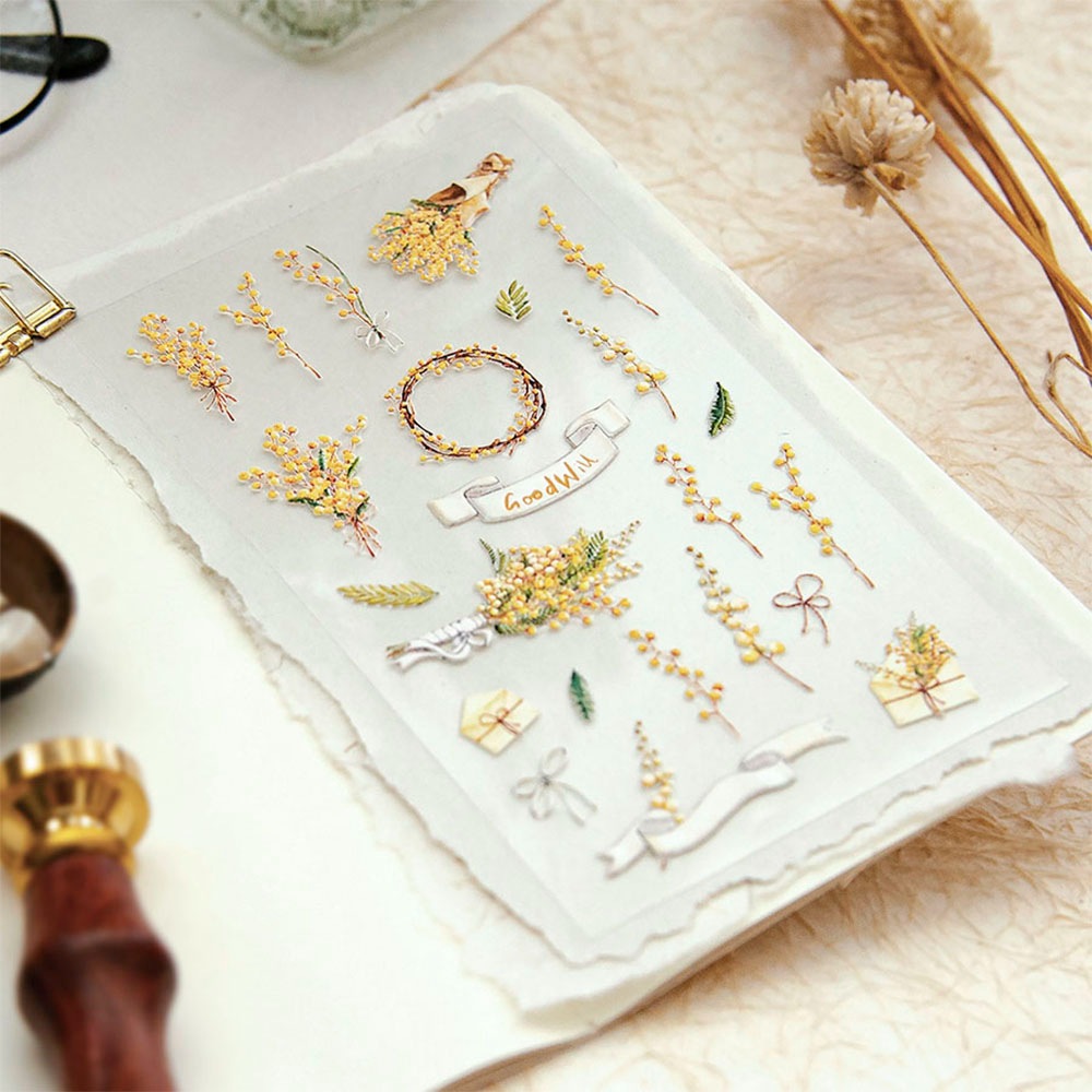 MU Pop-Up Sticker Mimosa Flower - No.2