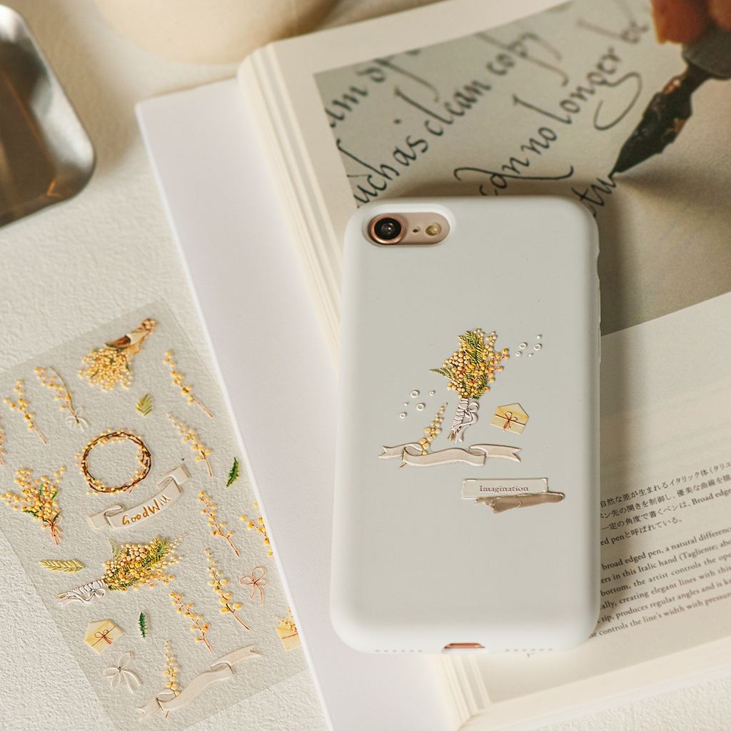 MU Pop-Up Sticker Mimosa Flower - No.2