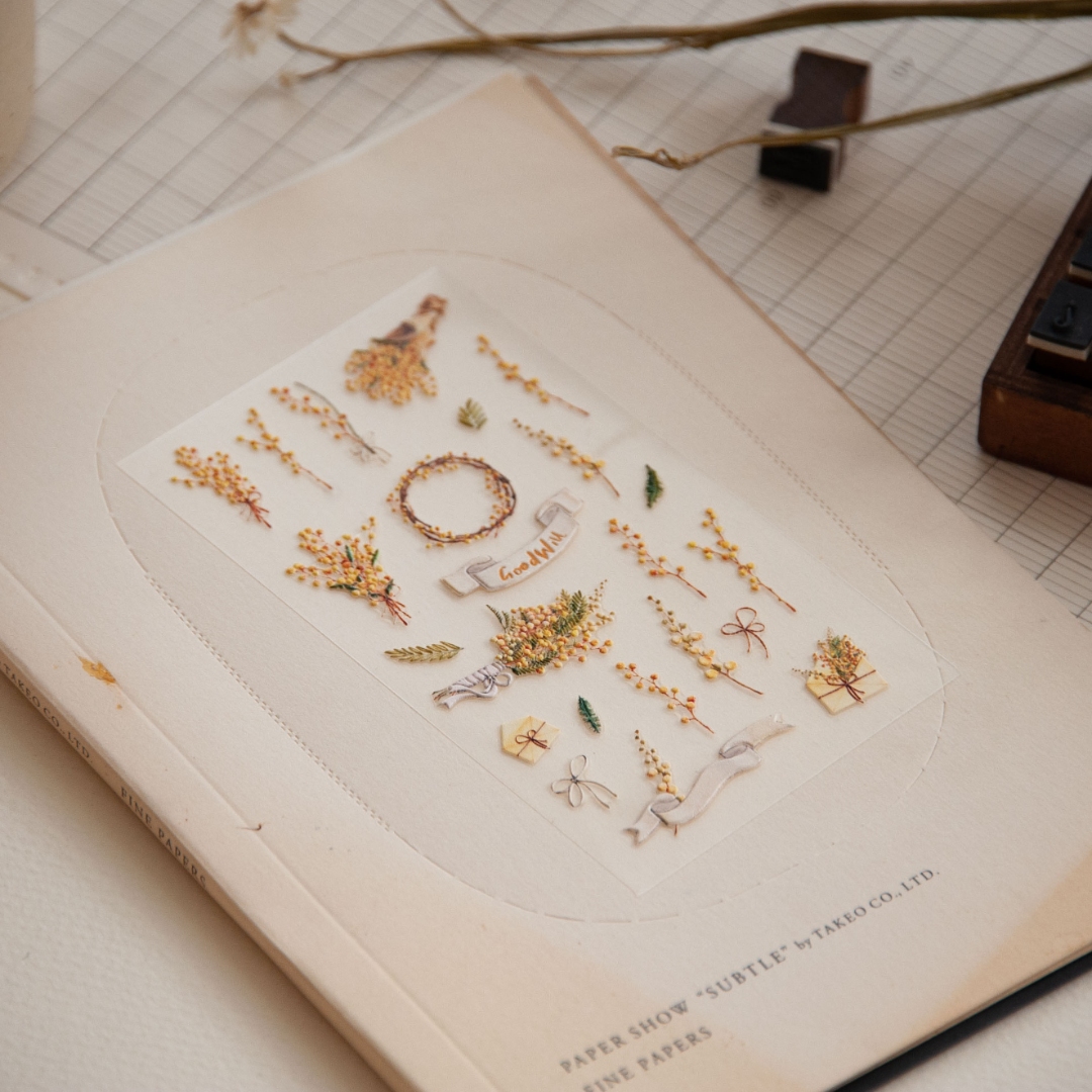 MU Pop-Up Sticker Mimosa Flower - No.2