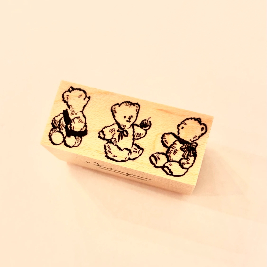 Krimgen Rubber Stamp No.234 - Three Bears