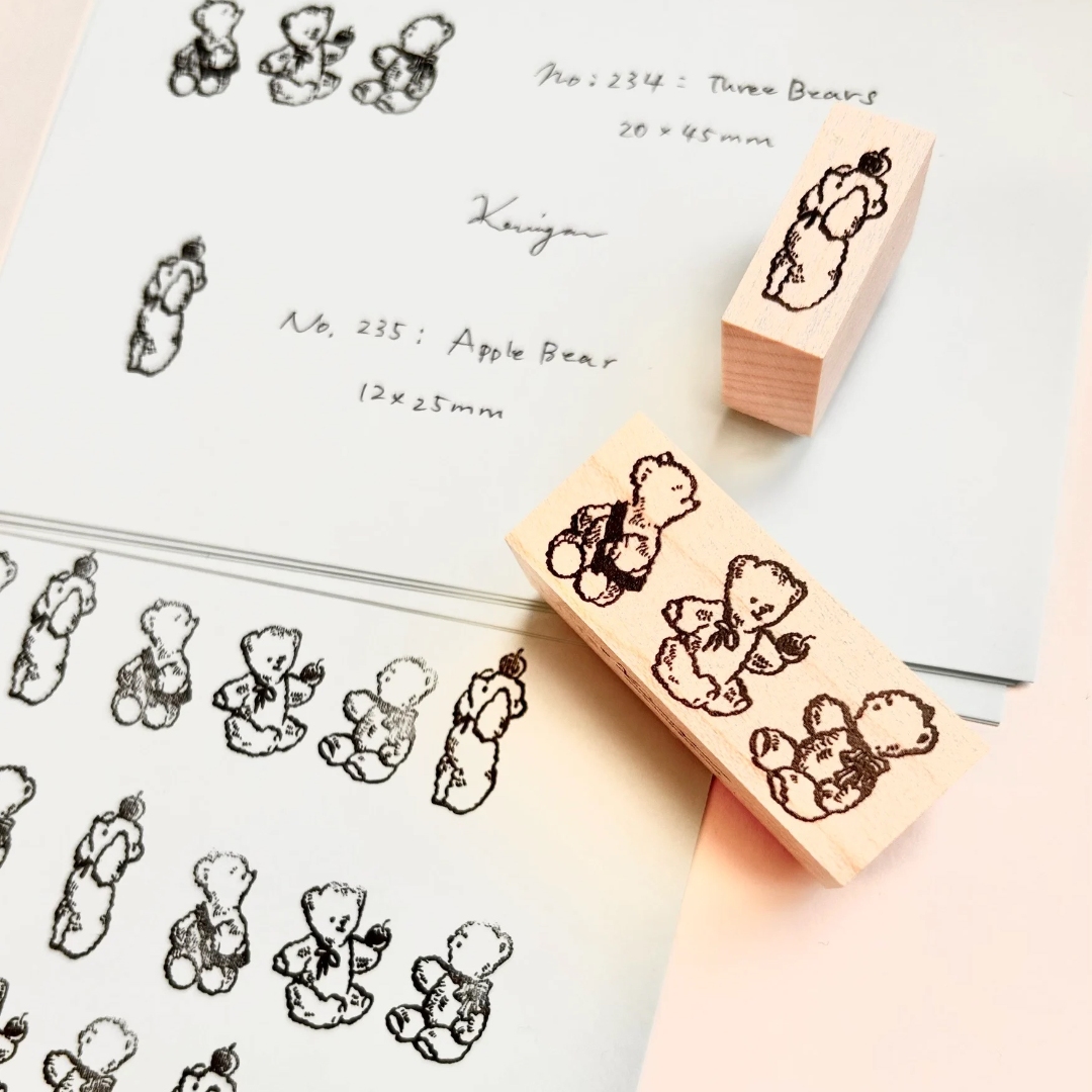 Krimgen Rubber Stamp No.234 - Three Bears