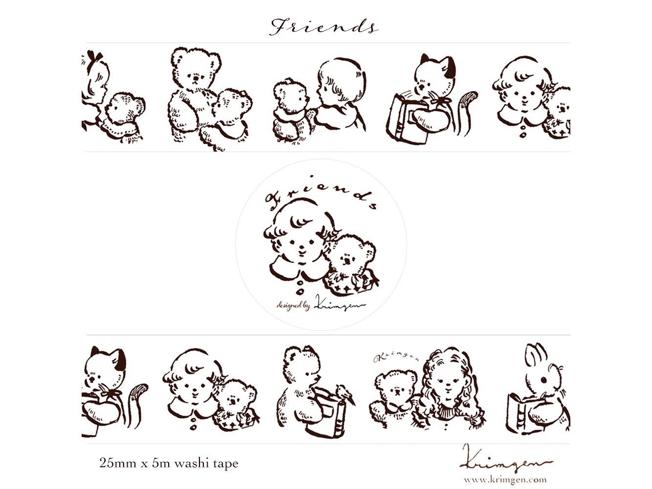 Krimgen Washi Tape - Friends