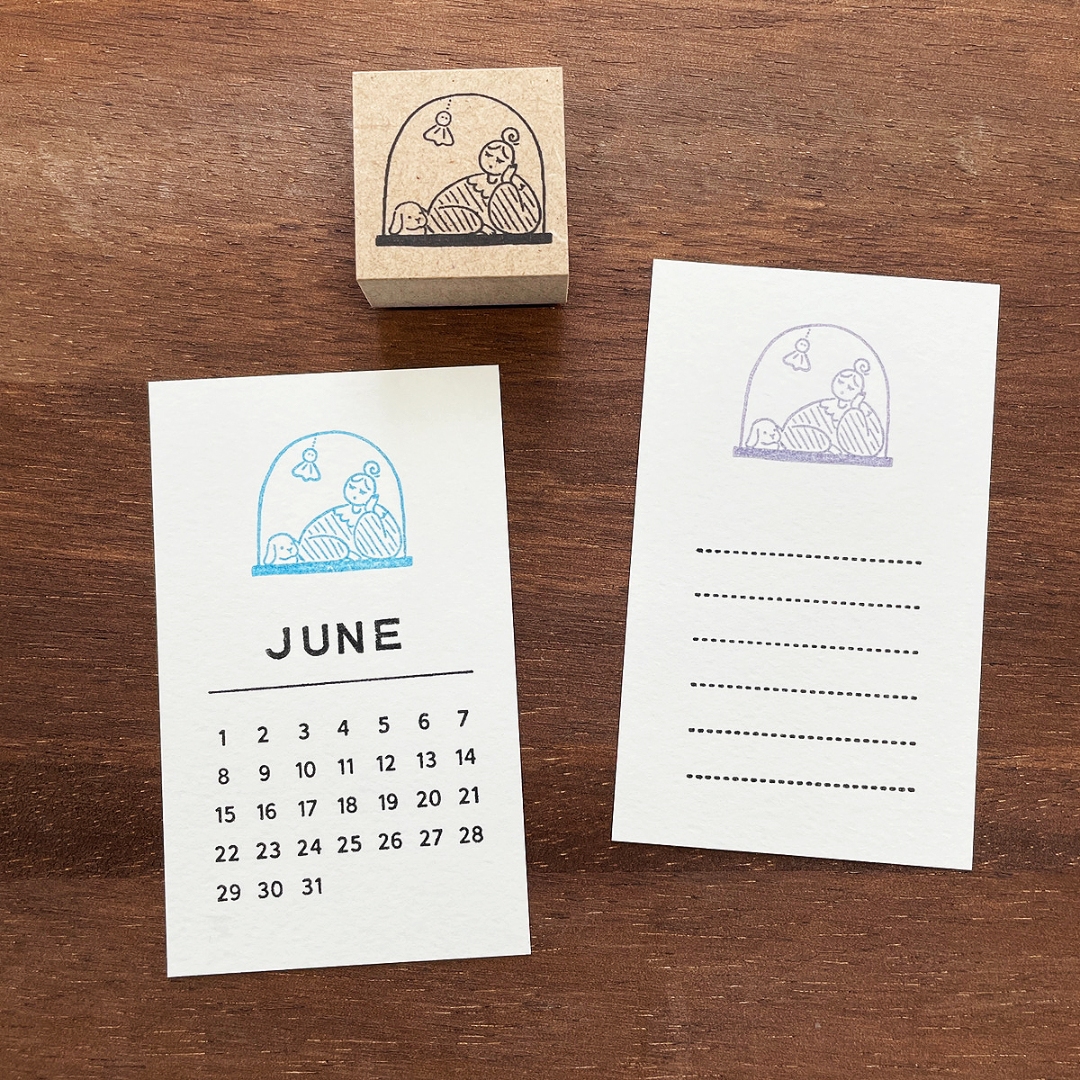 Stamp Marche Girl Rubber Stamp - Teru Teru Bozu