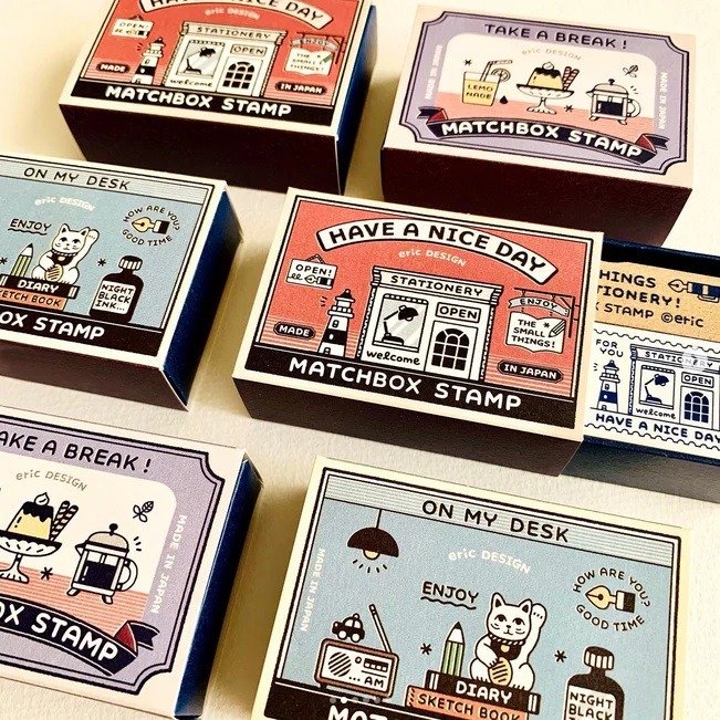 SANBY x Eric Matchbox Stamp Set - Stationery Store