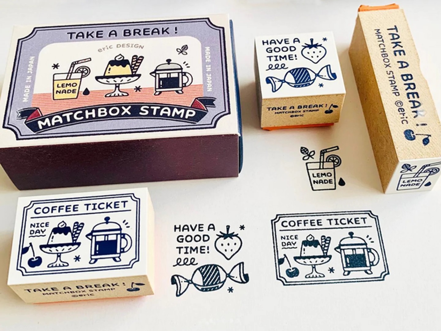 SANBY x Eric Matchbox Stamp Set - Coffee Shop