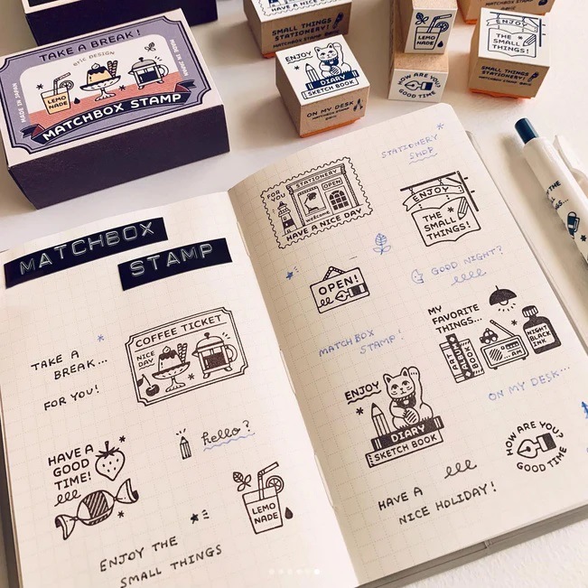 SANBY x Eric Matchbox Stamp Set - Stationery Store