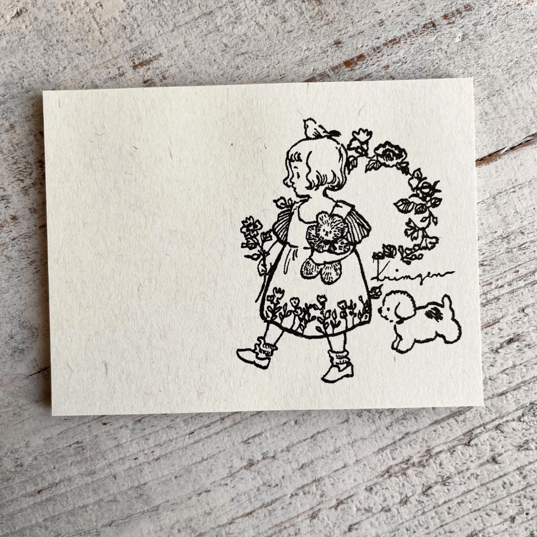 Krimgen Notepad - Girl And Puppy