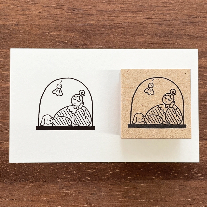 Stamp Marche Girl Rubber Stamp - Teru Teru Bozu