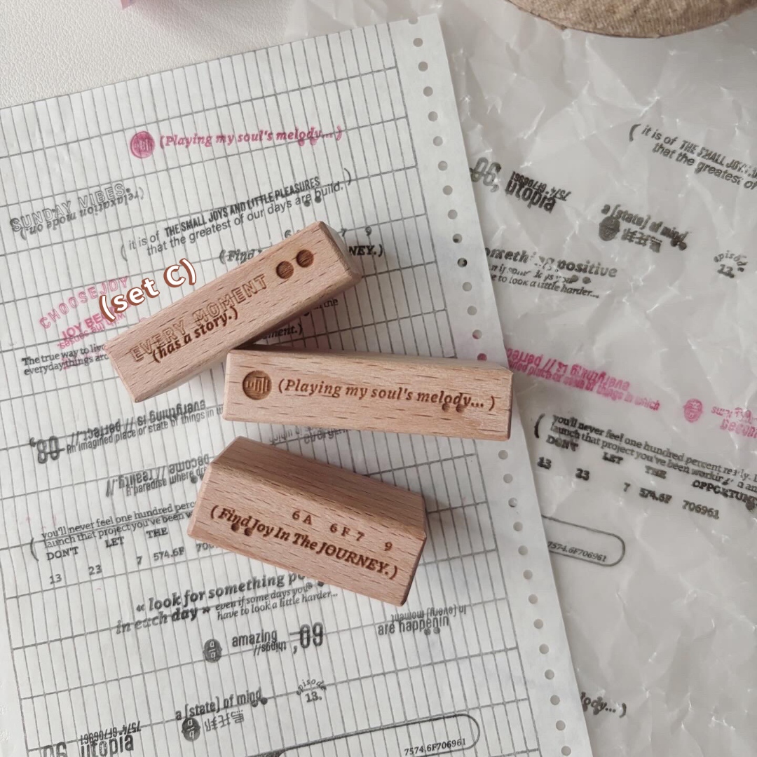 Sissi Rubber Stamps Utopia - Set C