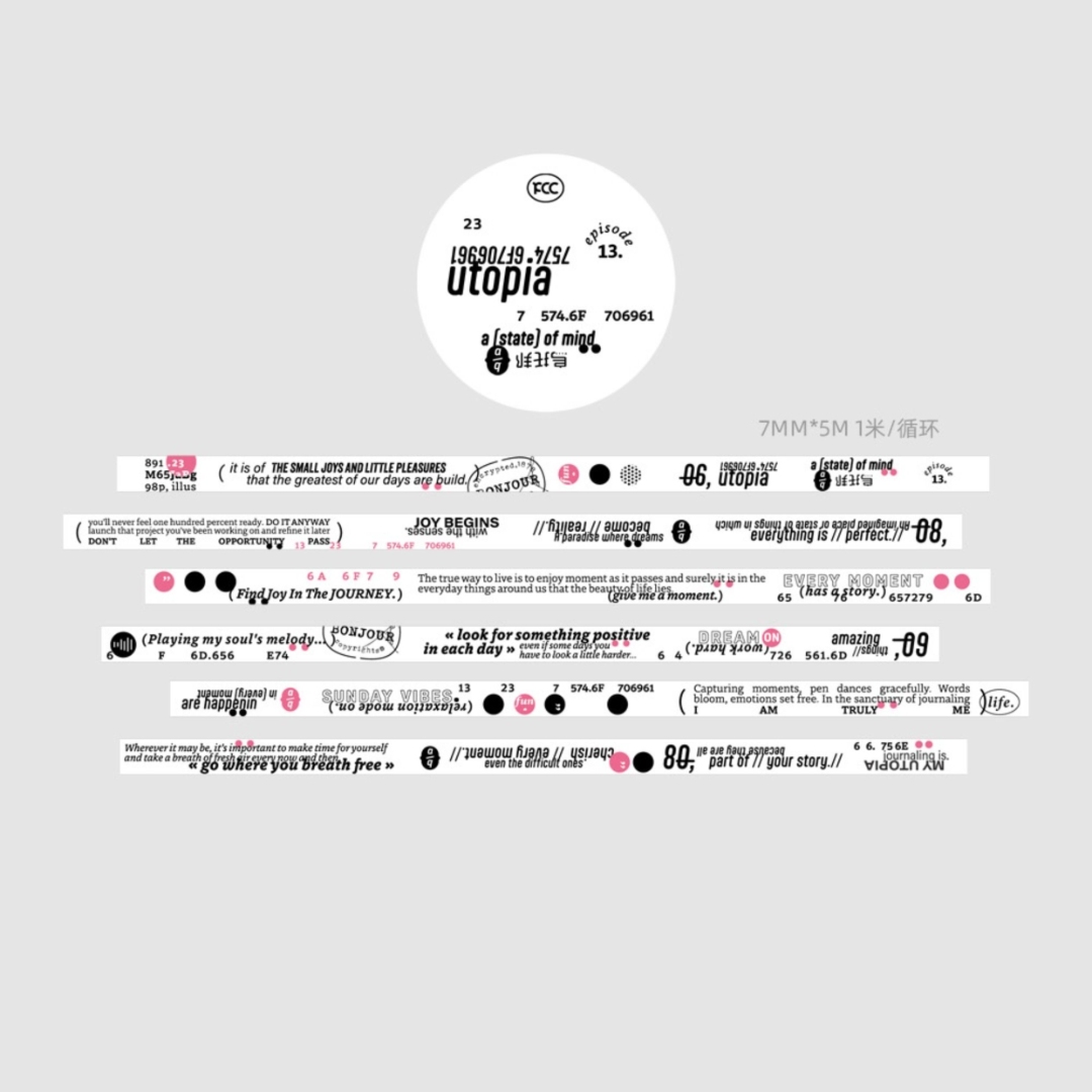 Sissi Washi Tape Utopia - White