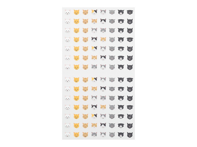 Midori Planner Stickers  Feelings - Cat Pattern