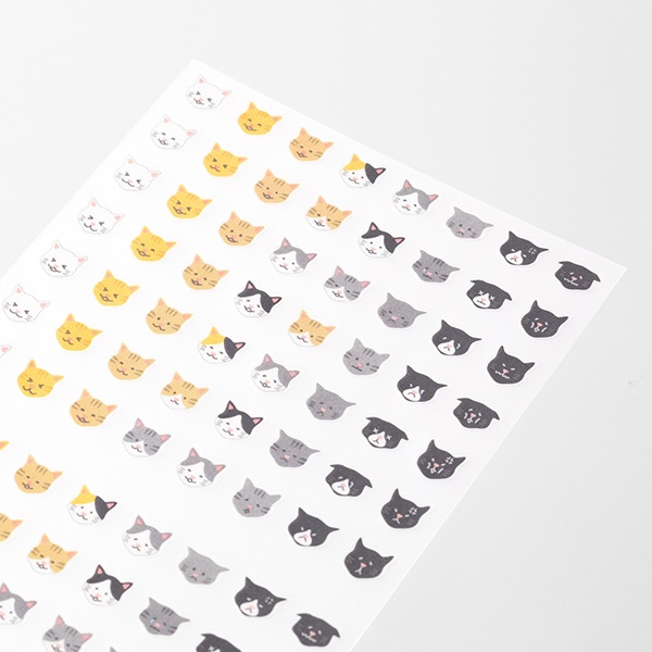 Midori Planner Stickers  Feelings - Cat Pattern
