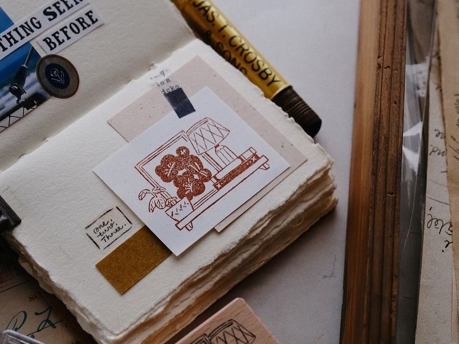 OURS On the Wall Rubber Stamp