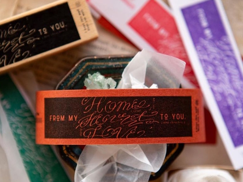 OURS Love Label Rubber Stamp