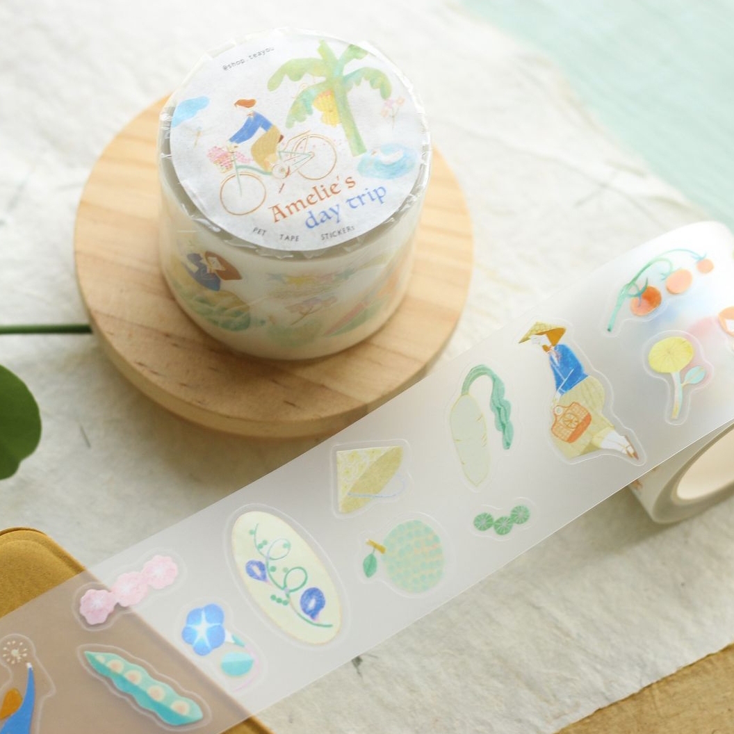 Teayou Kiss-Cut PET Tape - Amelie's Day Trip