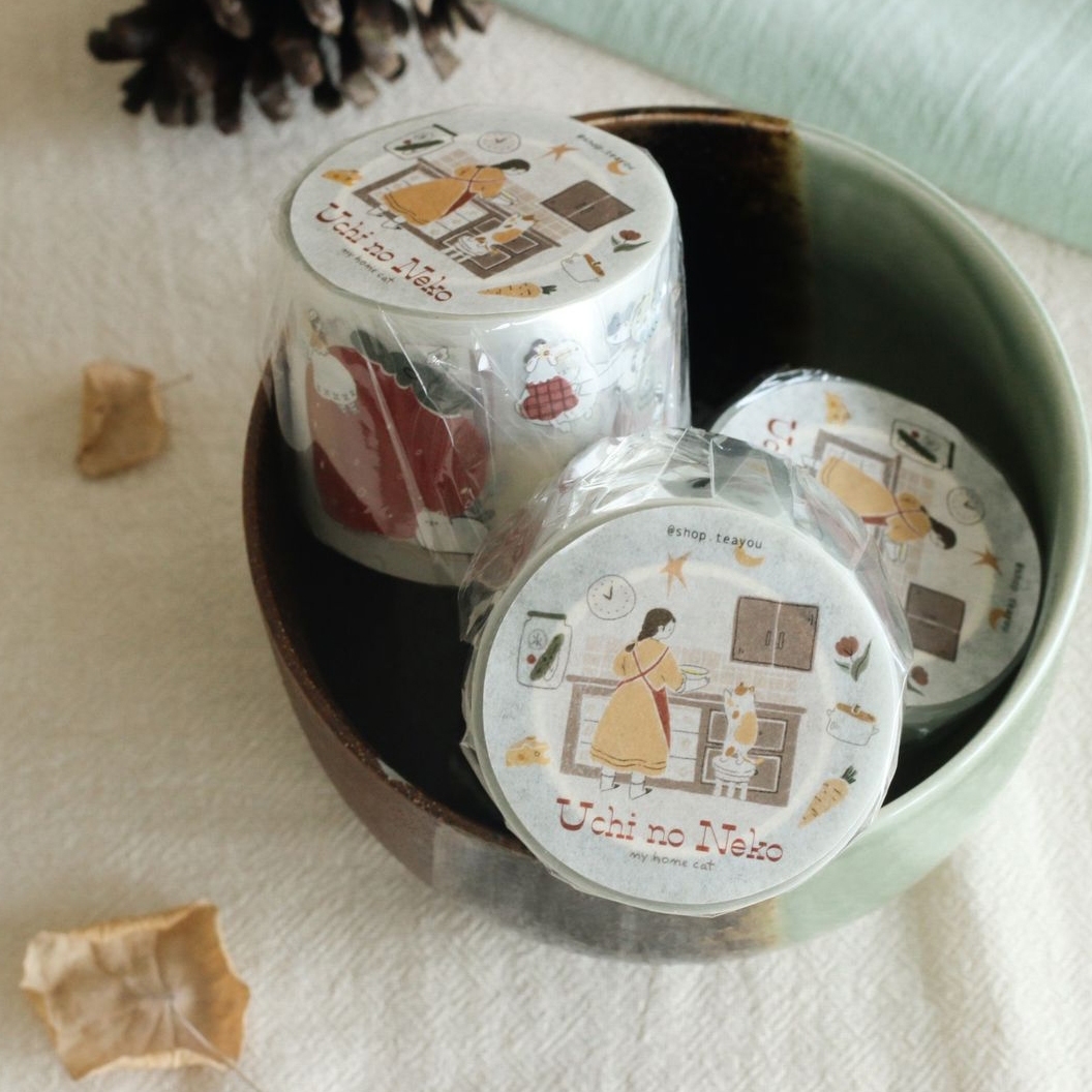 Teayou Kiss-Cut PET Tape - Uchi no Neko