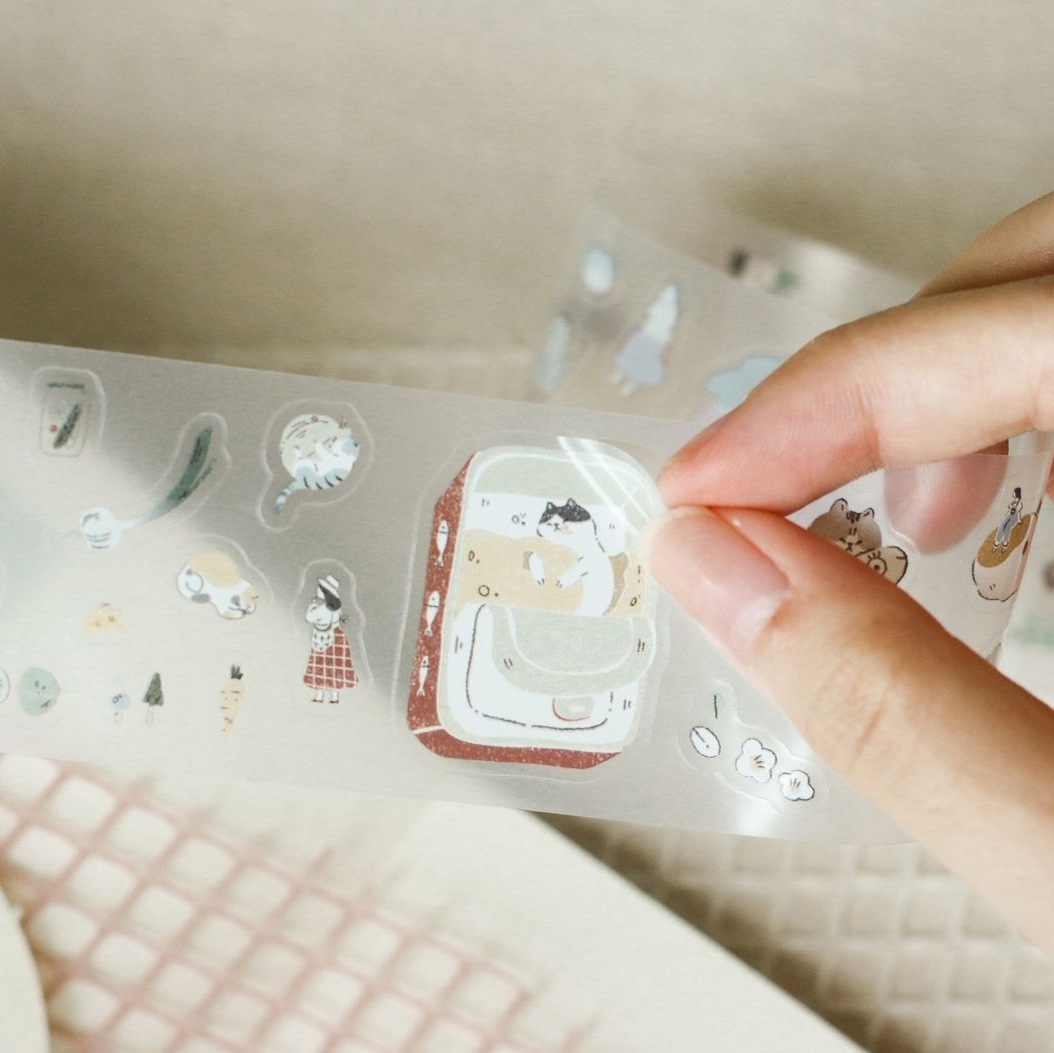 Teayou Kiss-Cut PET Tape - Uchi no Neko