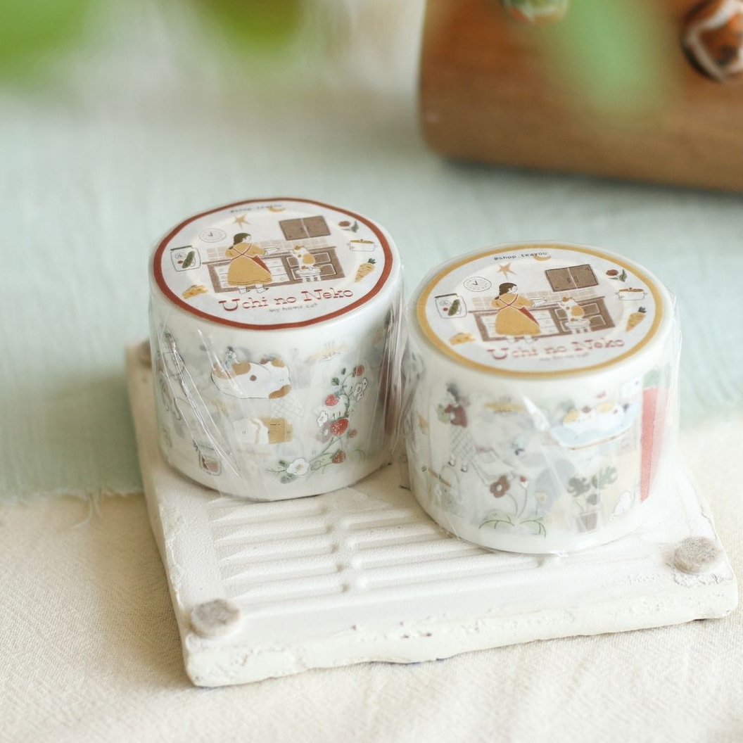 Teayou Kiss-Cut PET Tape - Uchi no Neko