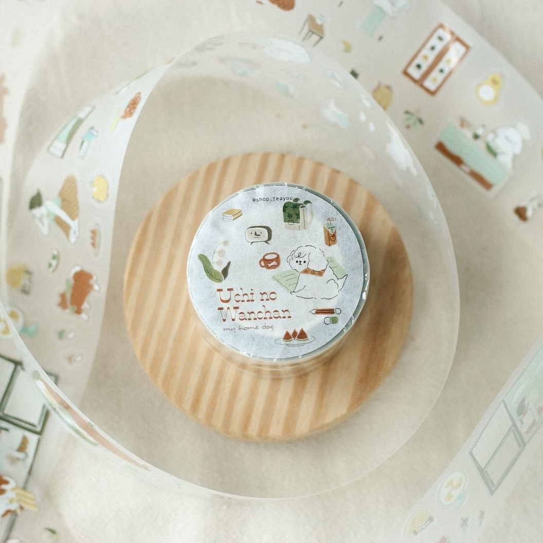 Teayou Kiss-Cut PET Tape - Uchi no Wanchan