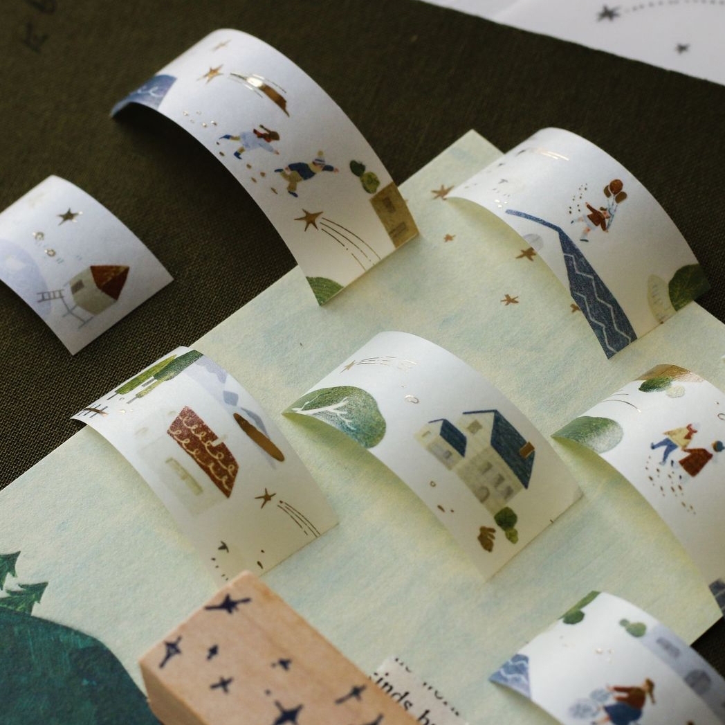 Teayou Gold Foil Washi Tape - My Village