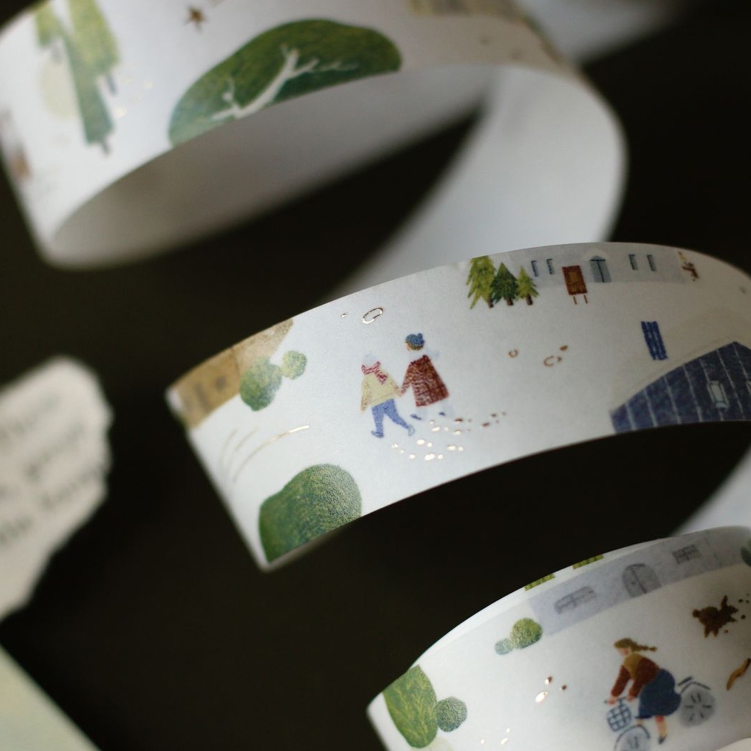 Teayou Gold Foil Washi Tape - My Village