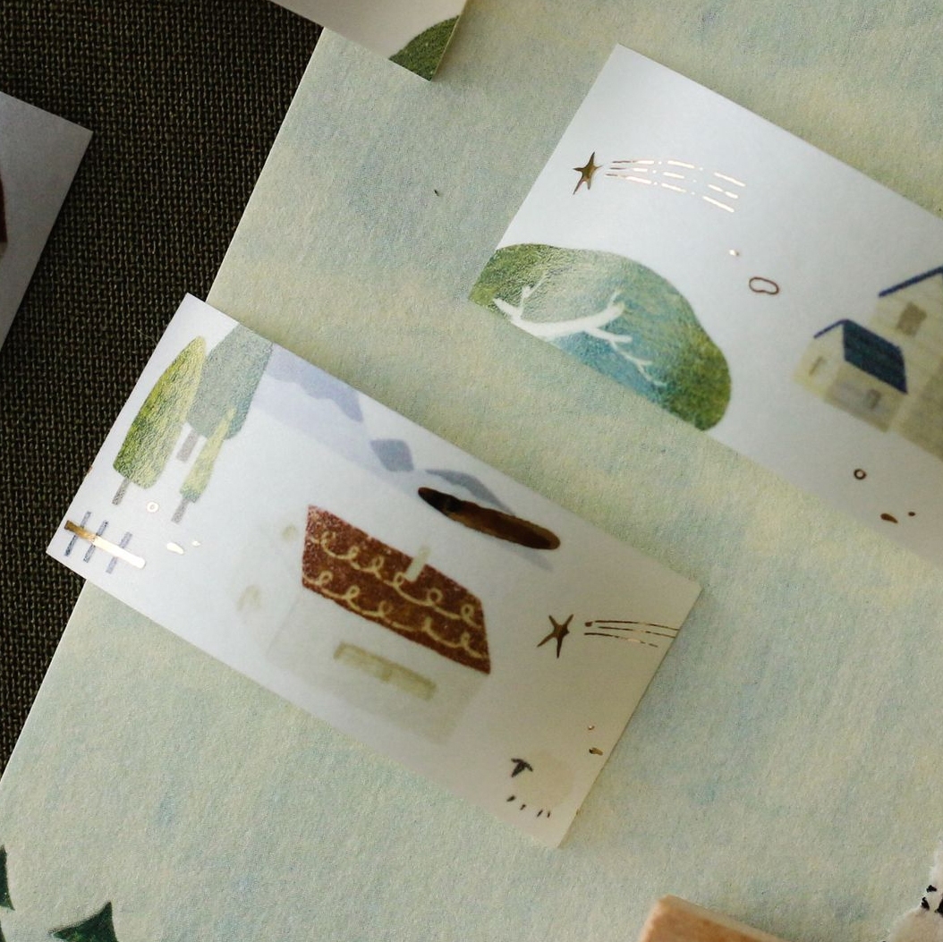 Teayou Gold Foil Washi Tape - My Village