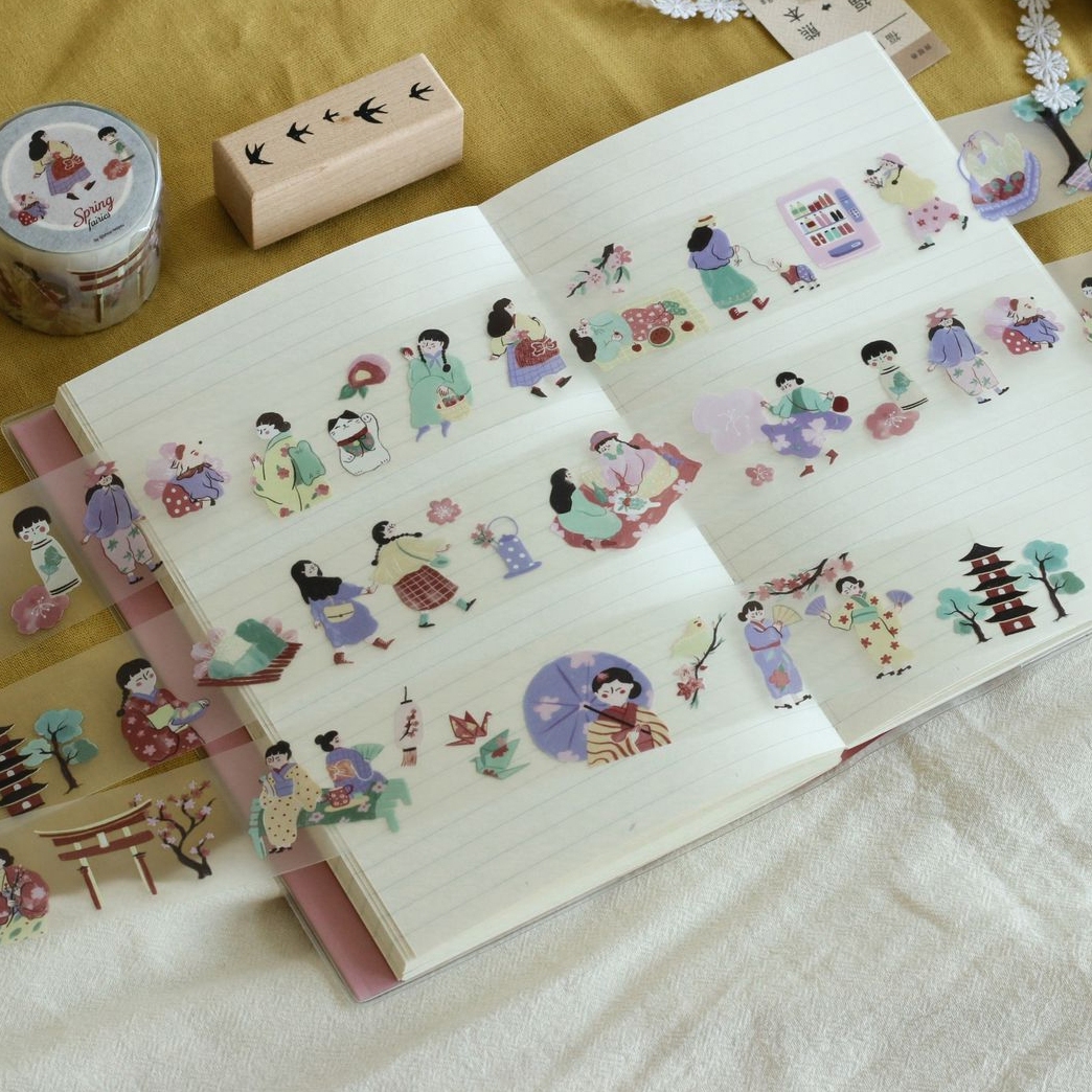 Teayou Matte PET Tape - Spring Fairies