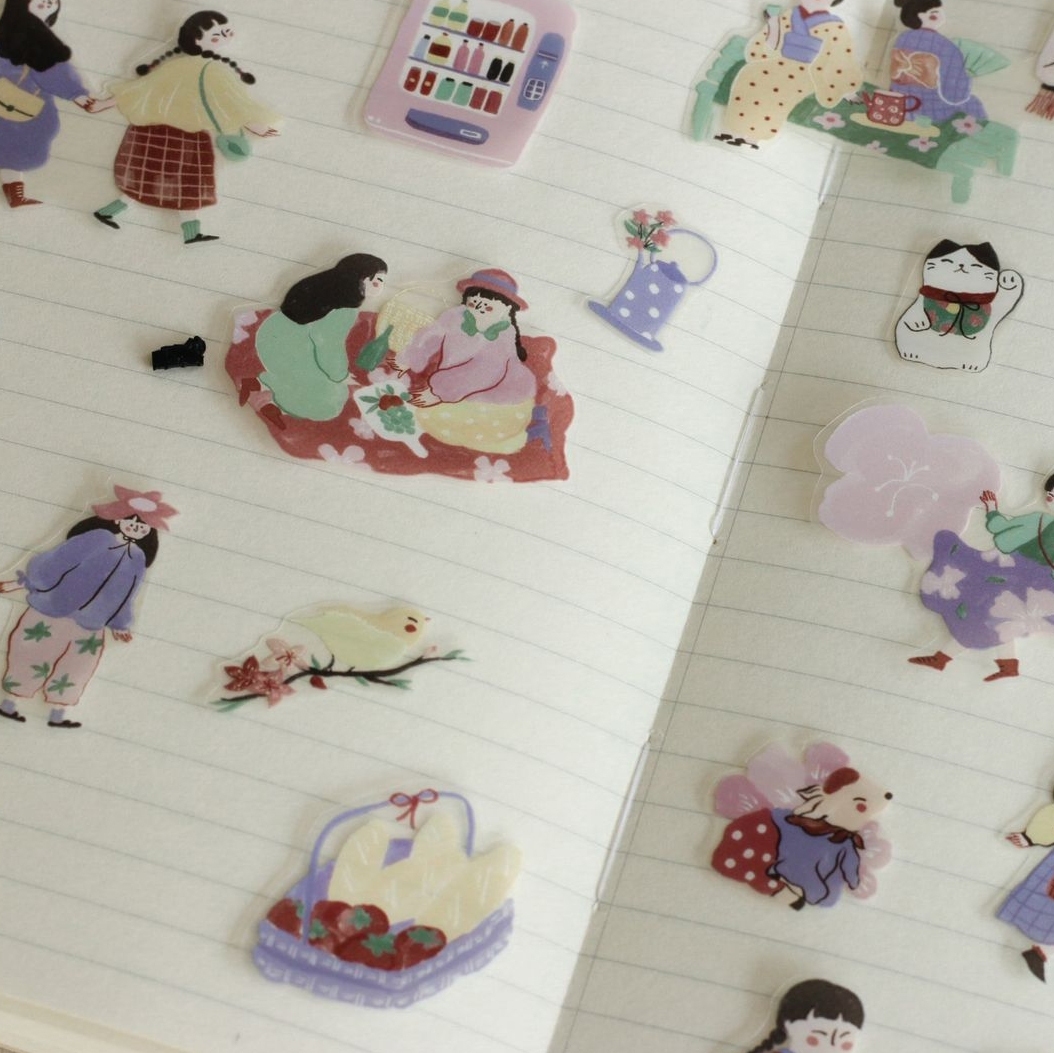 Teayou Matte PET Tape - Spring Fairies